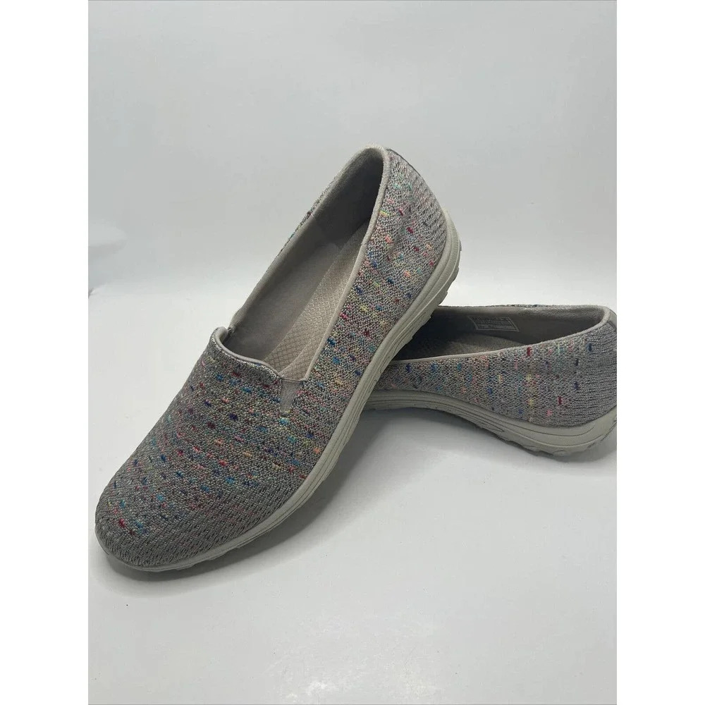 Skechers Reggae Fest Wicker Slip On Womens Shoe Loafer Flat Casual Comfort 49291